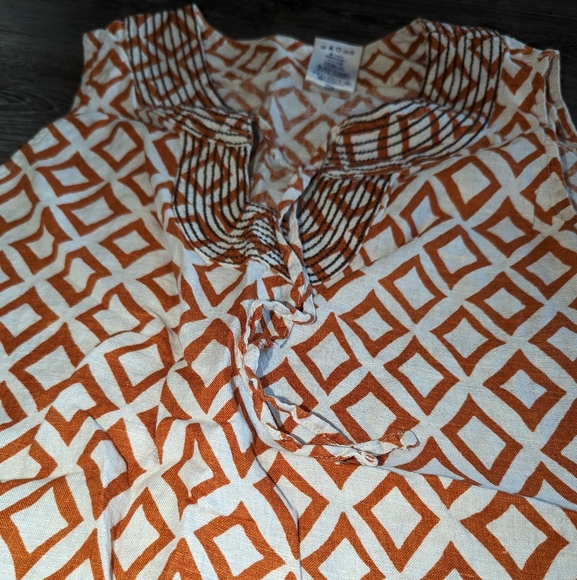 Land's End Linen Sleeveless Top - Picture 4 of 5